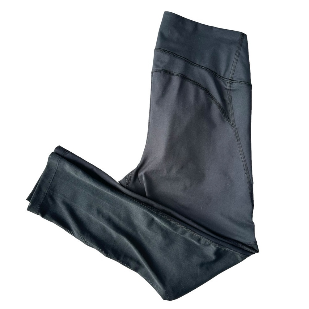 NIKE WOMENS DRI-FIT BLACK MID-RISE 7/8 MESH-PANELLED LEGGINGS IN SIZE US S - Picture 13 of 16
